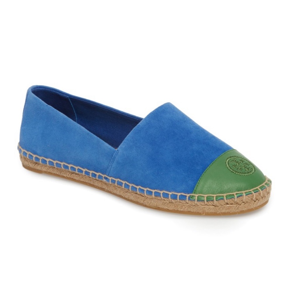 Tory Burch blue/green Colorblock Espadrille -10